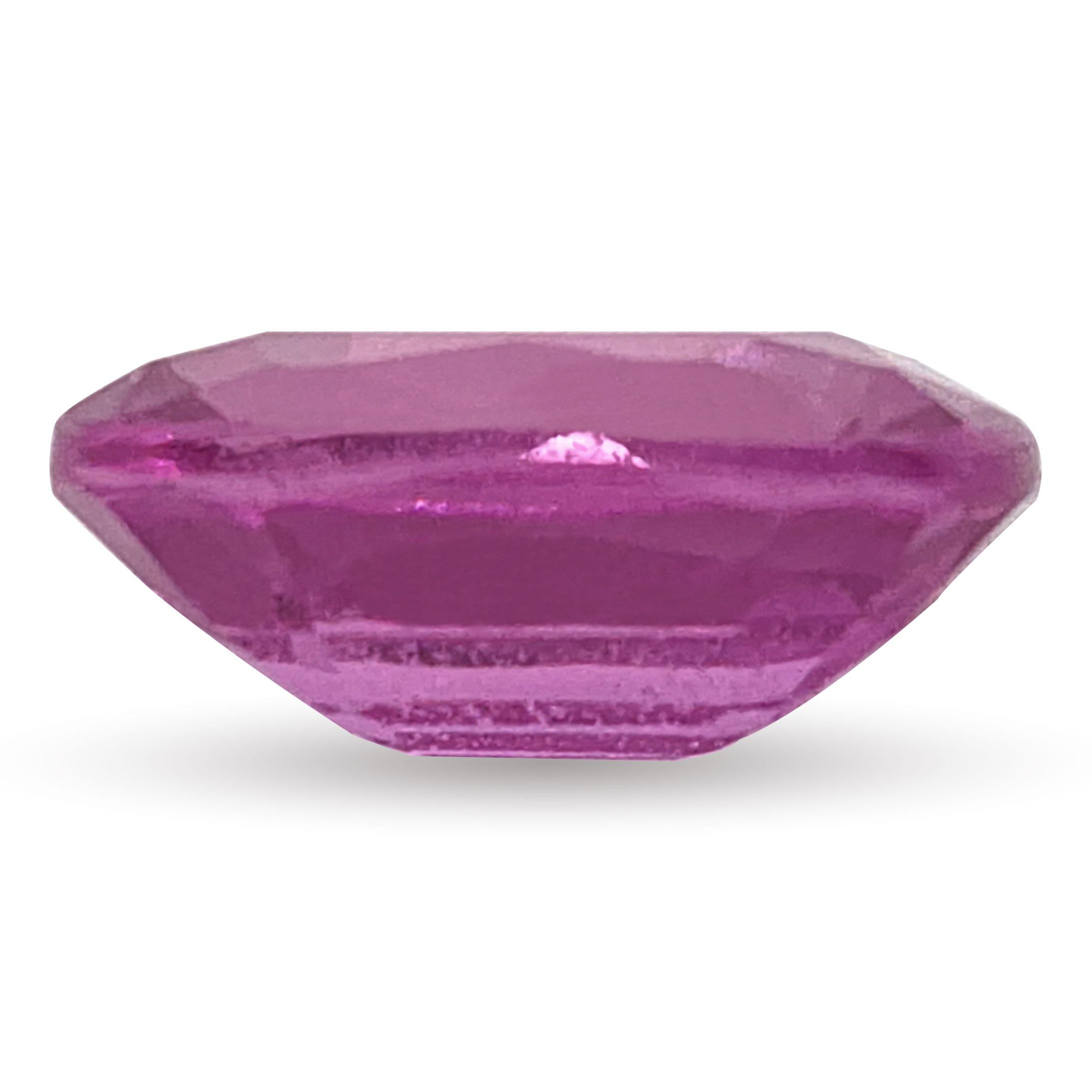 Natürlicher unerhitzter rosa Saphir Edelstein 2.23 Karat mit GIA Bericht für Damen oder Herren im Angebot