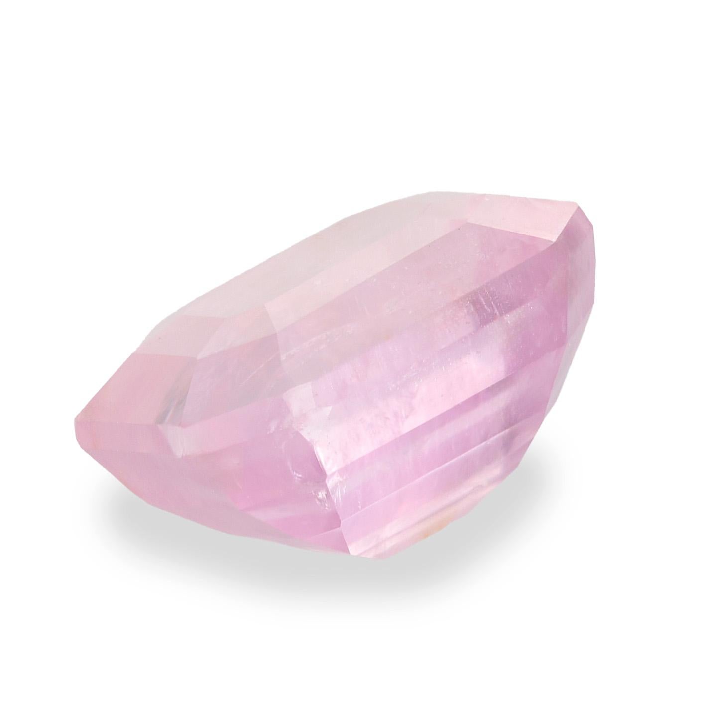 da uomo o donna Gemma di zaffiro rosa naturale non riscaldata di 5.38 carati con rapporto GIA in vendita