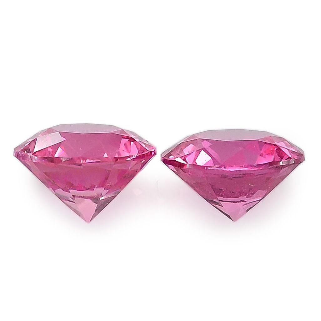 da uomo o donna Zaffiro rosa naturale non riscaldato Gemme abbinate 2,31 carati / Rapporto GIA in vendita