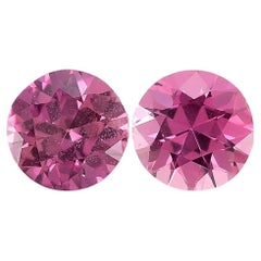 Zaffiro rosa naturale non riscaldato Gemme abbinate 2,31 carati / Rapporto GIA