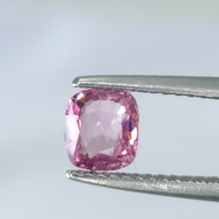 Natural Unheated Pink Spinel Cushion Cut Gemstone, 0.89 Carats