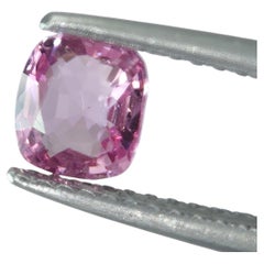 Natural Unheated Pink Spinel Cushion Cut Gemstone, 0.89 Carats