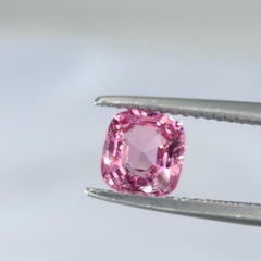Natural Unheated Pink Spinel Cushion Cut Gemstone, 1.18 Carats
