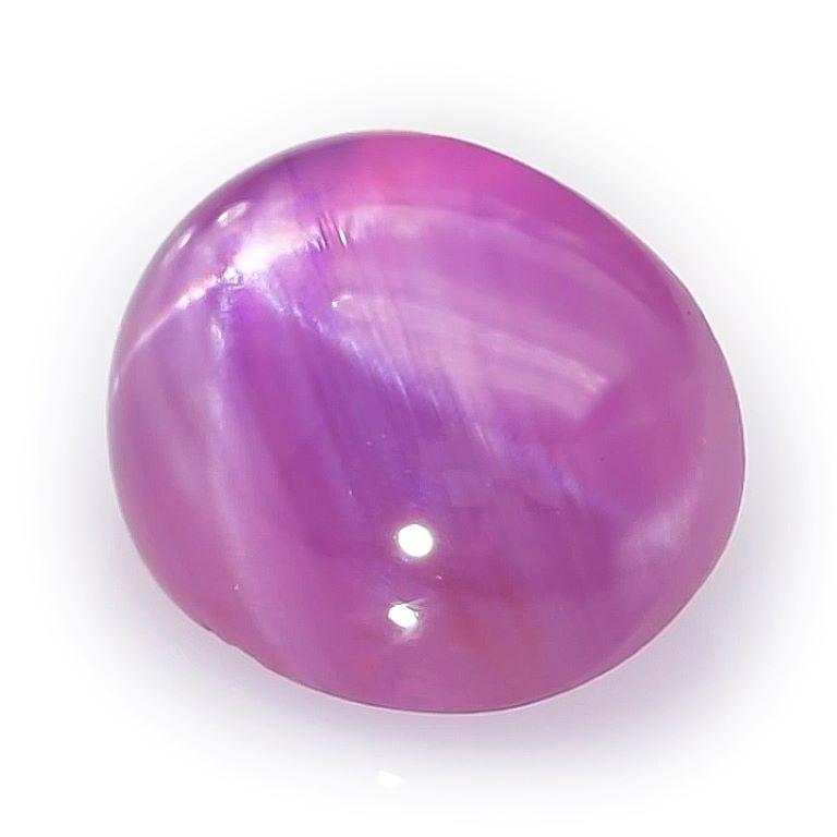 Saphir étoilé rose naturel non chauffé 3,53 carats avec rapport GIA Neuf - En vente à Los Angeles, CA