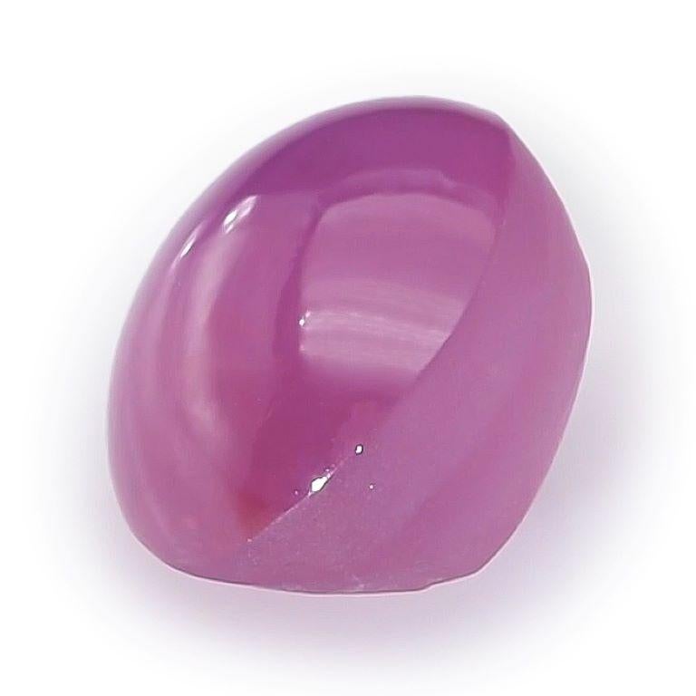 Saphir étoilé rose naturel non chauffé 3,53 carats avec rapport GIA Unisexe en vente