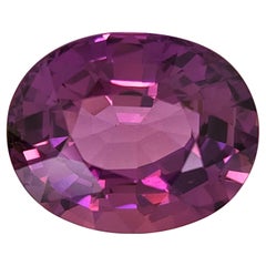 Saphir violet rosé naturel non chauffé de 4.23 carats avec rapport GIA