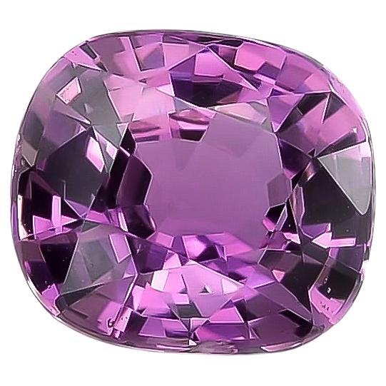 Natural Unheated Purple Sapphire Gemstone 3.44 carats with GIA Report