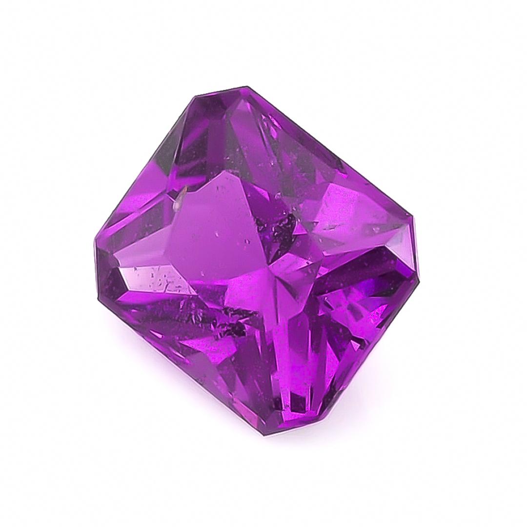 Natürlicher unerhitzter lila Saphir Stein 2.14 Karat mit GIA-Bericht / JupiterGem im Zustand „Neu“ in Los Angeles, CA