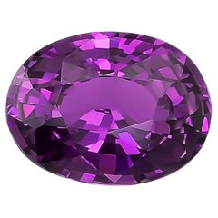 Natural Unheated Purple Sapphire Stone 2.27 carats with GIA Report / JupiterGem