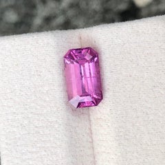 Natural Unheated Purplish Pink Mahenge Spinel 2.87 Carat Emerald Cut Loose Gem