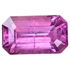 Natural Unheated Purplish Pink Mahenge Spinel 2.87 Carat Emerald Cut Loose Gem