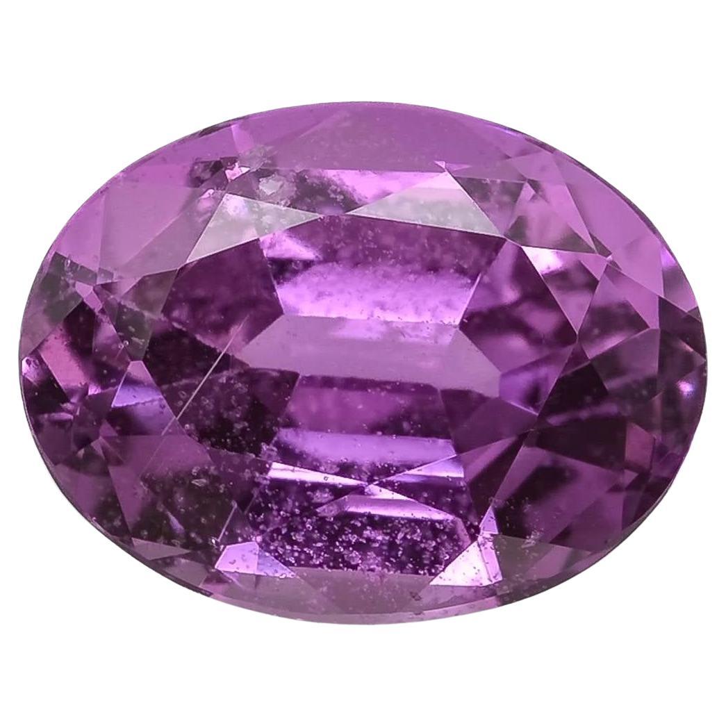 Natural Unheated Purplish Pink Sapphire Gemstone 1.85 carats with GIA Report