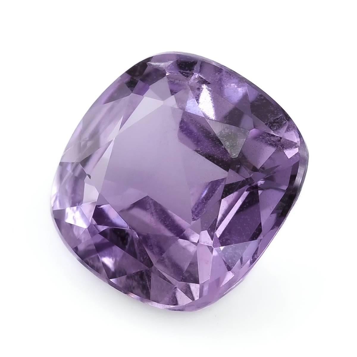 Gemma di zaffiro rosa violaceo non riscaldato Nature 2,92 carati con rapporto GIA In condizioni Nuovo in vendita a Los Angeles, CA