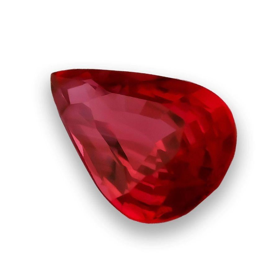 Gemma di rubino rosso del Mozambico non riscaldato Nature 1.09 carati con rapporto GIA In condizioni Nuovo in vendita a Los Angeles, CA