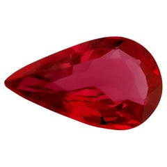 Pierre précieuse rubis rouge du Mozambique non chauffée de 1.09 carat avec rapport GIA
