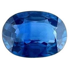 Natural Unheated Royal Blue Sapphire 0.53ct Oval Cut Loose Gemstone VS
