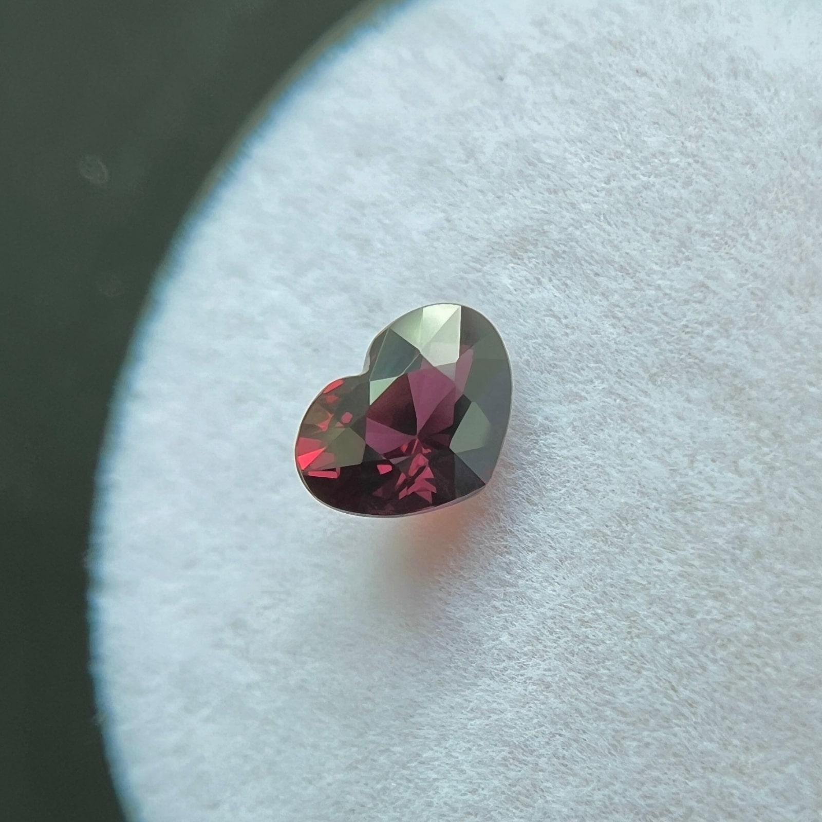 Natural Unheated Ruby Gia Certified Deep Red 0.67Ct Heart Cut Untreated Rare Gem 2