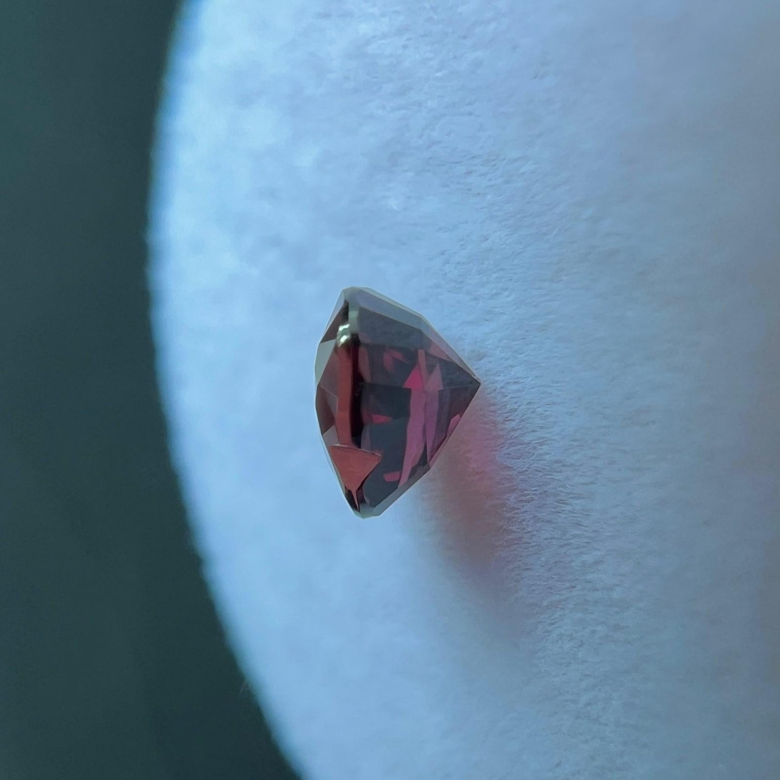Natural Unheated Ruby Gia Certified Deep Red 0.67Ct Heart Cut Untreated Rare Gem 3