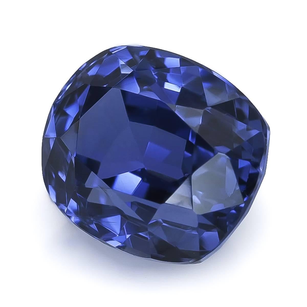 Unerhitzter Blauer Saphir aus Sri Lanka Edelstein  1,61 Karat mit GIA-Bericht im Zustand „Neu“ im Angebot in Los Angeles, CA