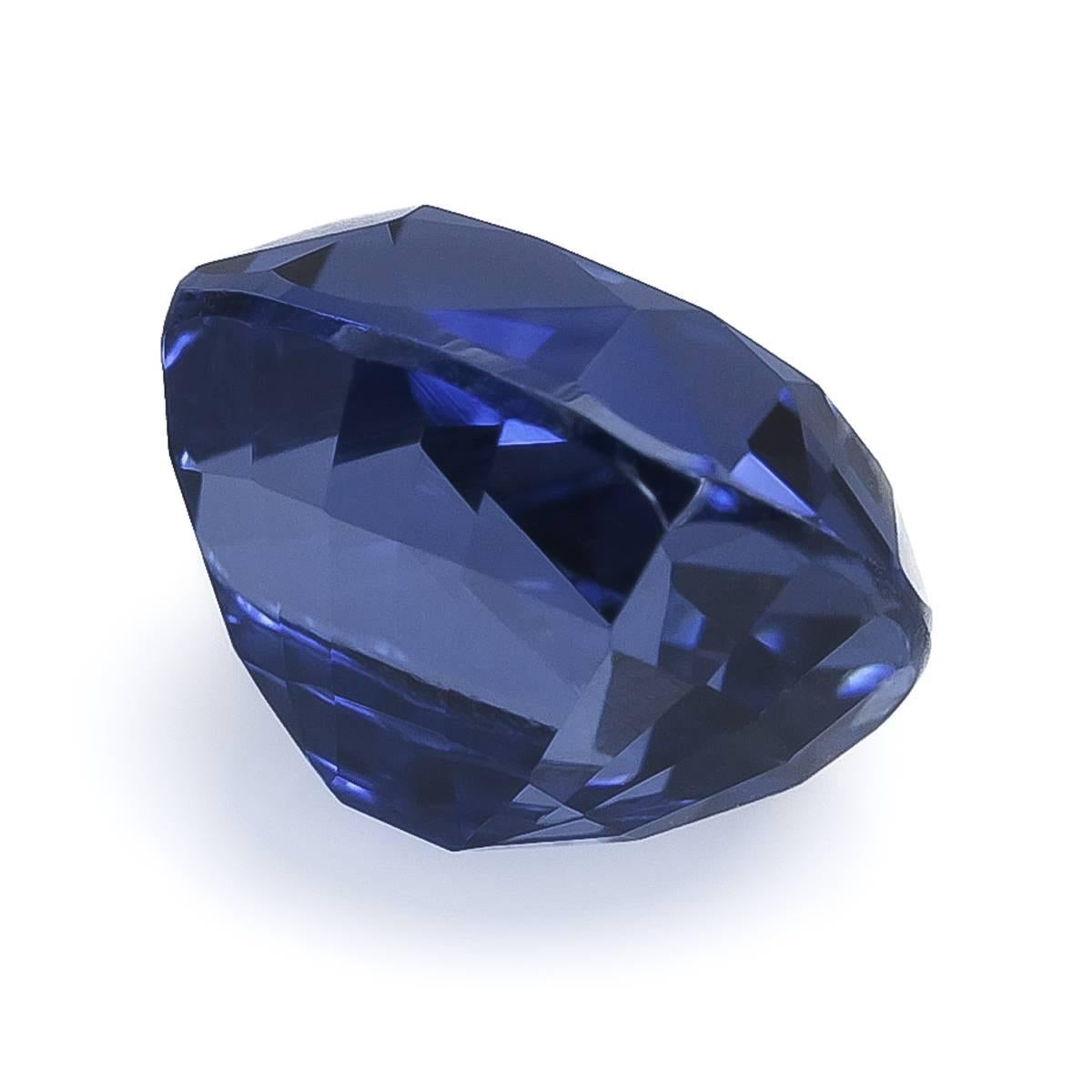 Unerhitzter Blauer Saphir aus Sri Lanka Edelstein  1,61 Karat mit GIA-Bericht für Damen oder Herren im Angebot