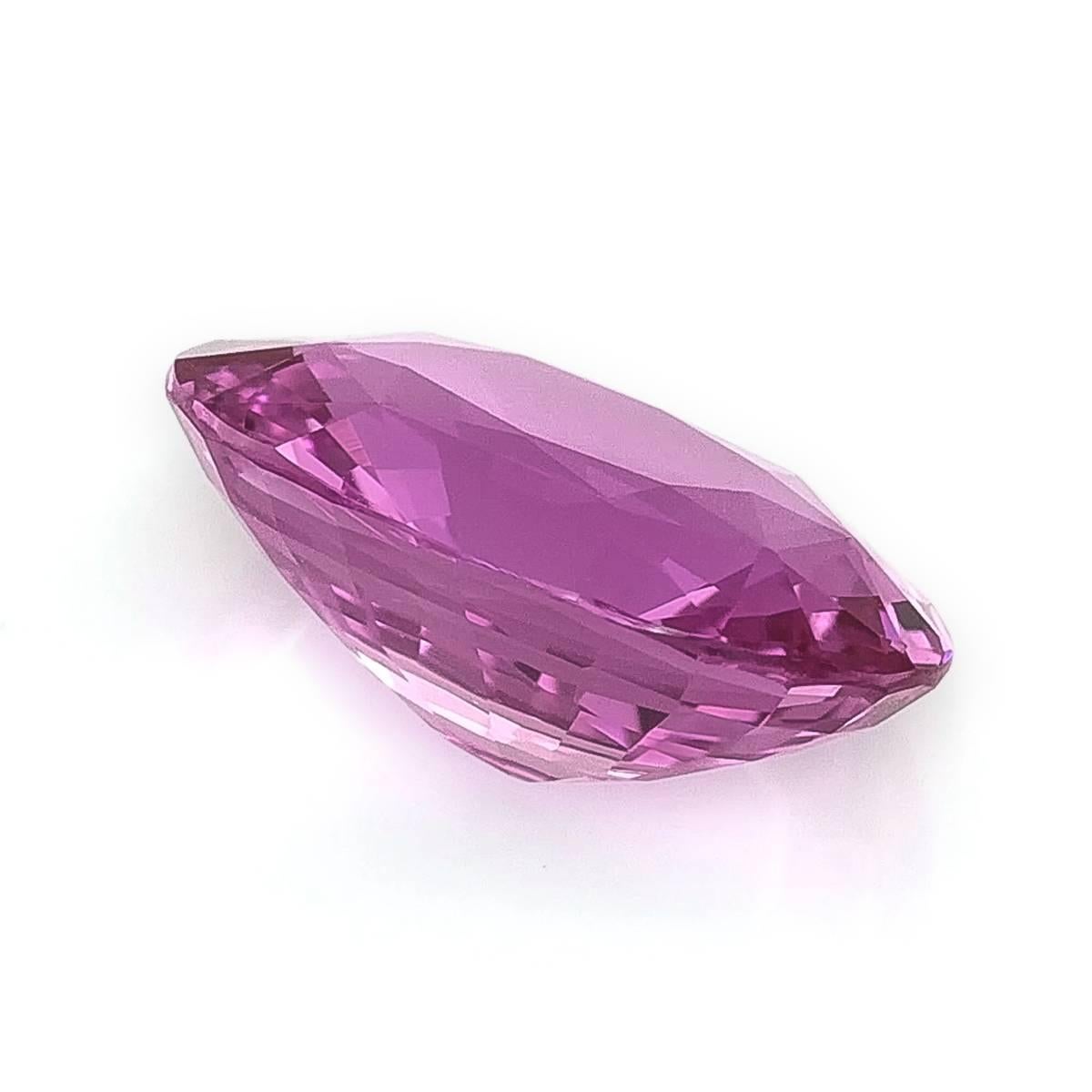 Natürliche Ungeheizte Sri Lankan Rosa Saphir Edelstein 3,06 Karat GIA Bericht für Damen oder Herren im Angebot