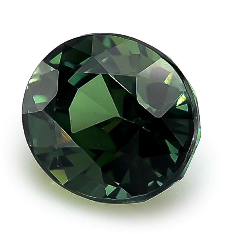 Natural Unheated Teal Bluish Green Sapphire oval shape 3.09 carats w GIA Report im Zustand „Neu“ im Angebot in Los Angeles, CA