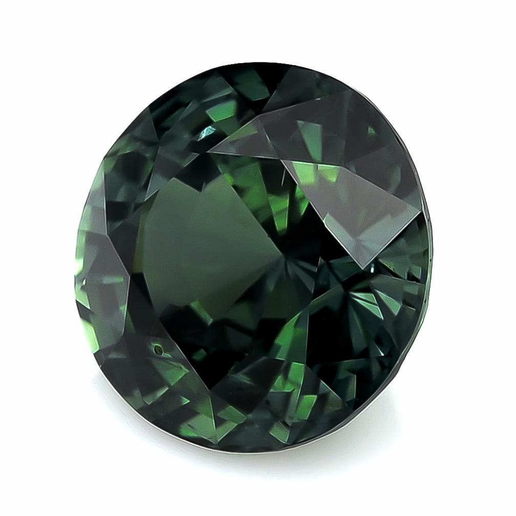 Gemma di zaffiro verde-blu non riscaldata Nature 7,34 carati con rapporto GIA In condizioni Nuovo in vendita a Los Angeles, CA