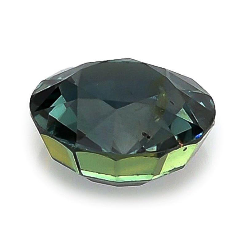 da uomo o donna Natural Unheated Teal Greenish Blue Sapphire Gemstone 1.33 carats w GIA Report in vendita