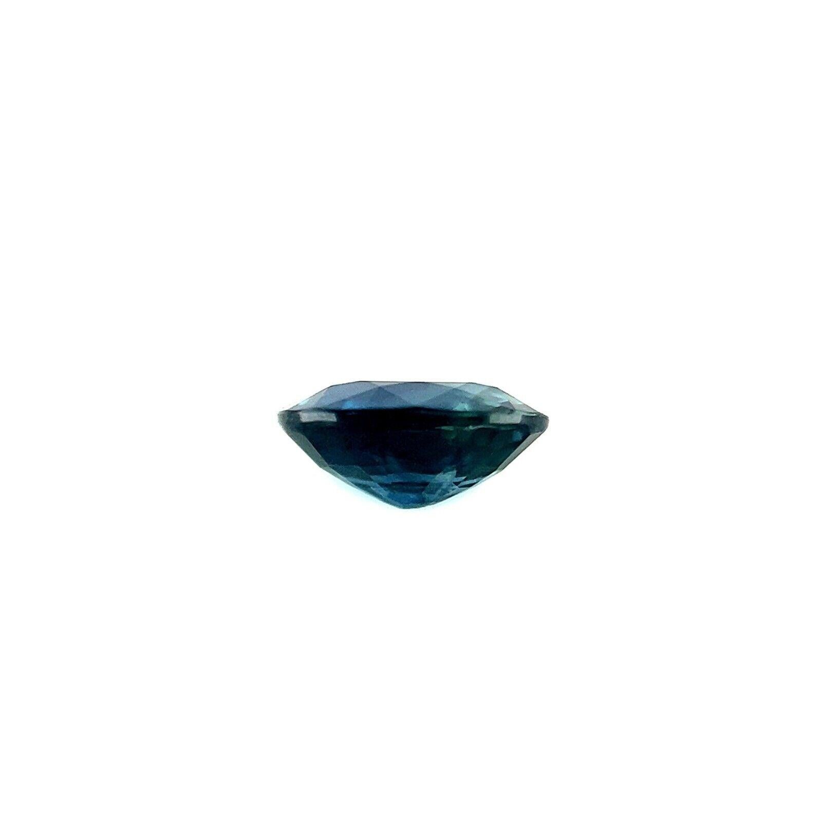 Taglio ovale Zaffiro australiano naturale unico Greene & Greene 0,81ct con taglio ovale