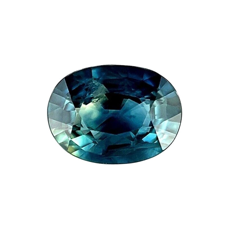 Zaffiro australiano naturale unico Greene & Greene 0,81ct con taglio ovale
