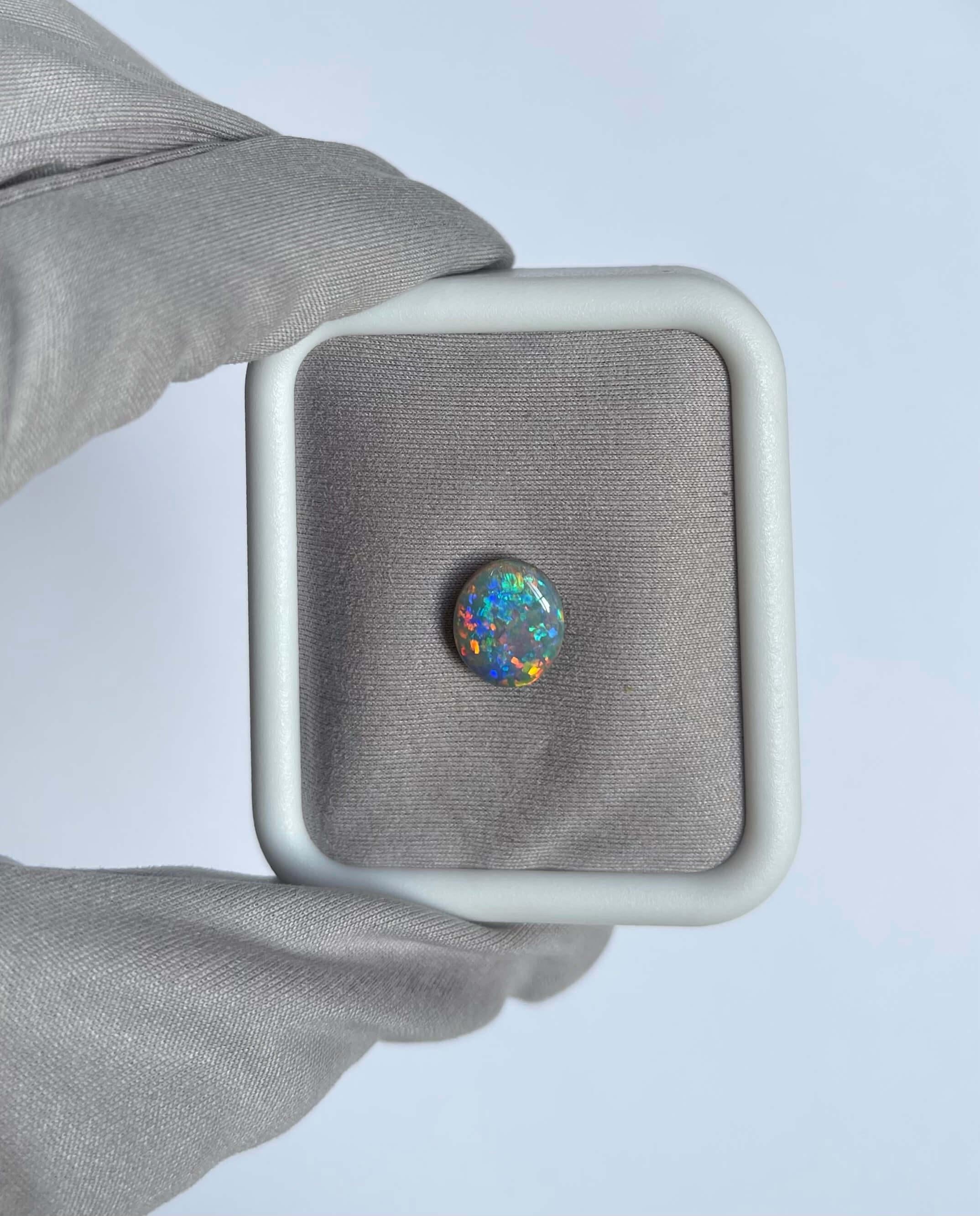 Australia is the birthplace of the most beautiful precious opal gemstones in the world. Fine Australian opals mesmerise with colours changing and shifting the gem moves with an unrivalled vibrancy. 

This opal was ethically sourced from Lightning