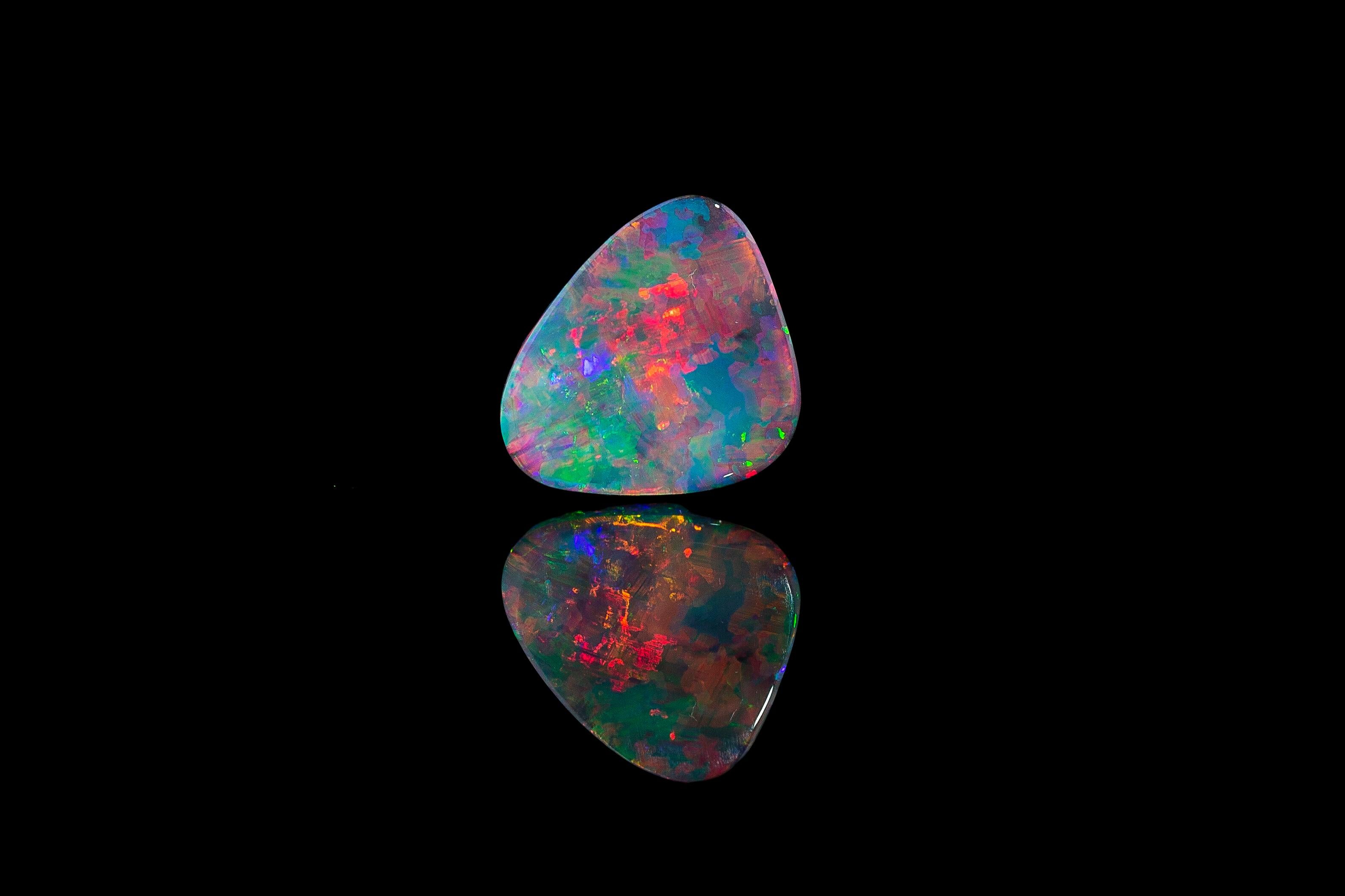 Australia is the birthplace of the most beautiful precious opal gemstones in the world. Fine Australian opals mesmerise with colours changing and shifting the gem moves with an unrivalled vibrancy.

This boulder opal was ethically sourced from our