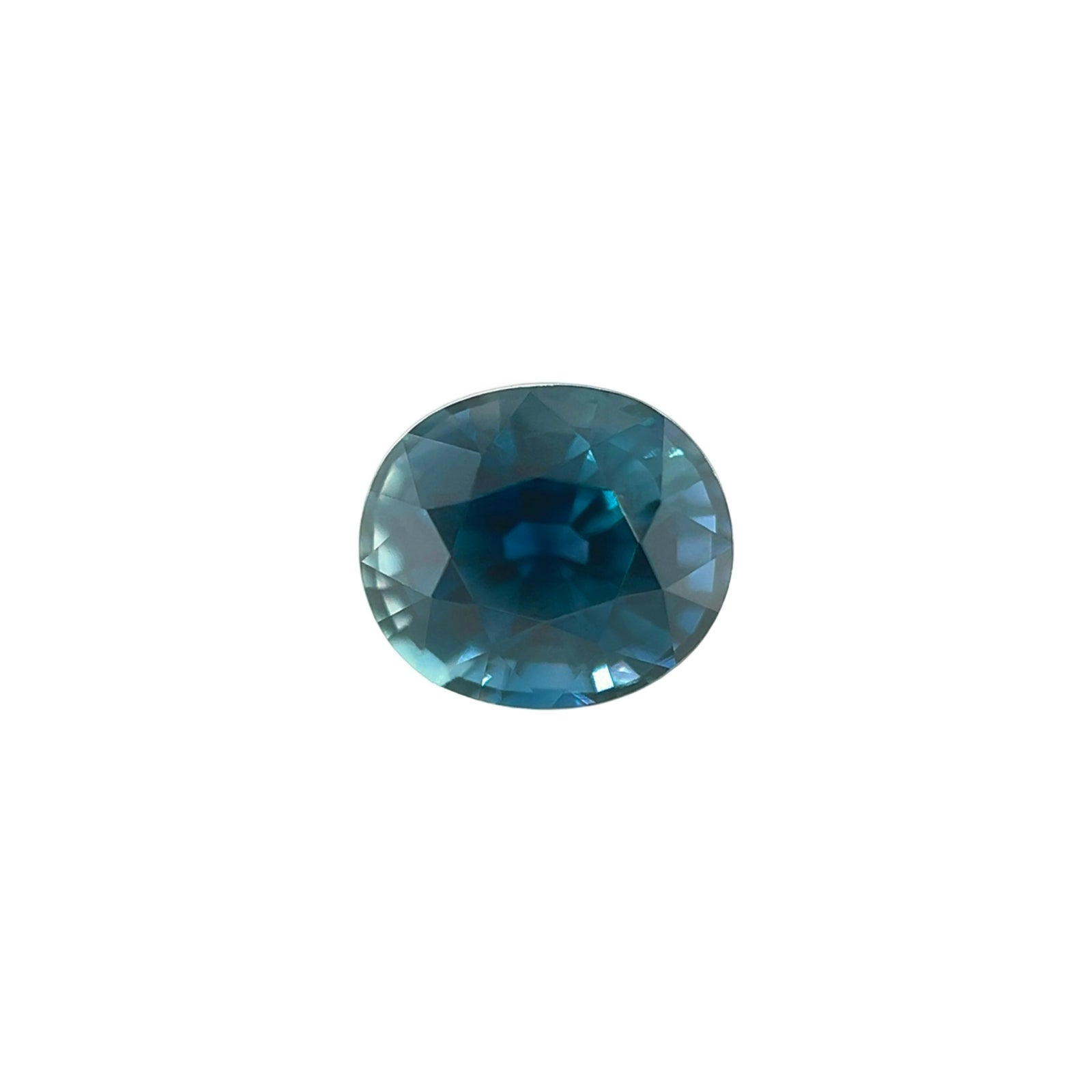 Zafiro Natural Sin Tratar 1.17Ct Gia Certificado Azul Profundo Talla Oval Gema Sin Calentar