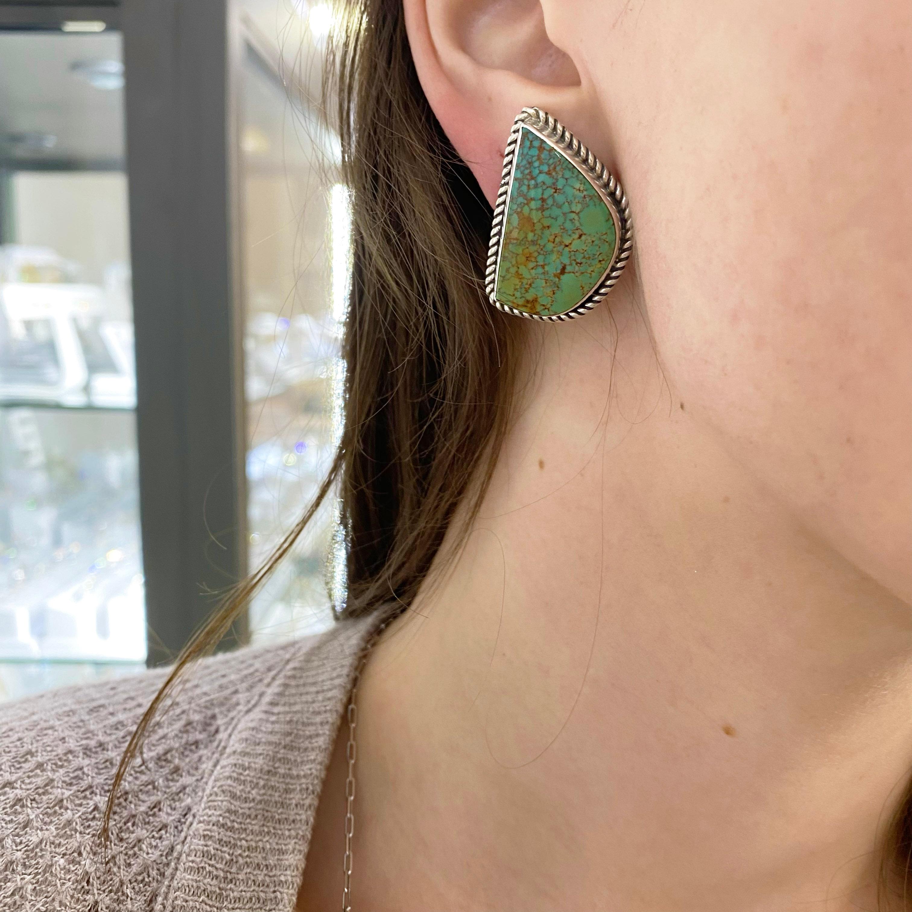 indian turquoise earrings
