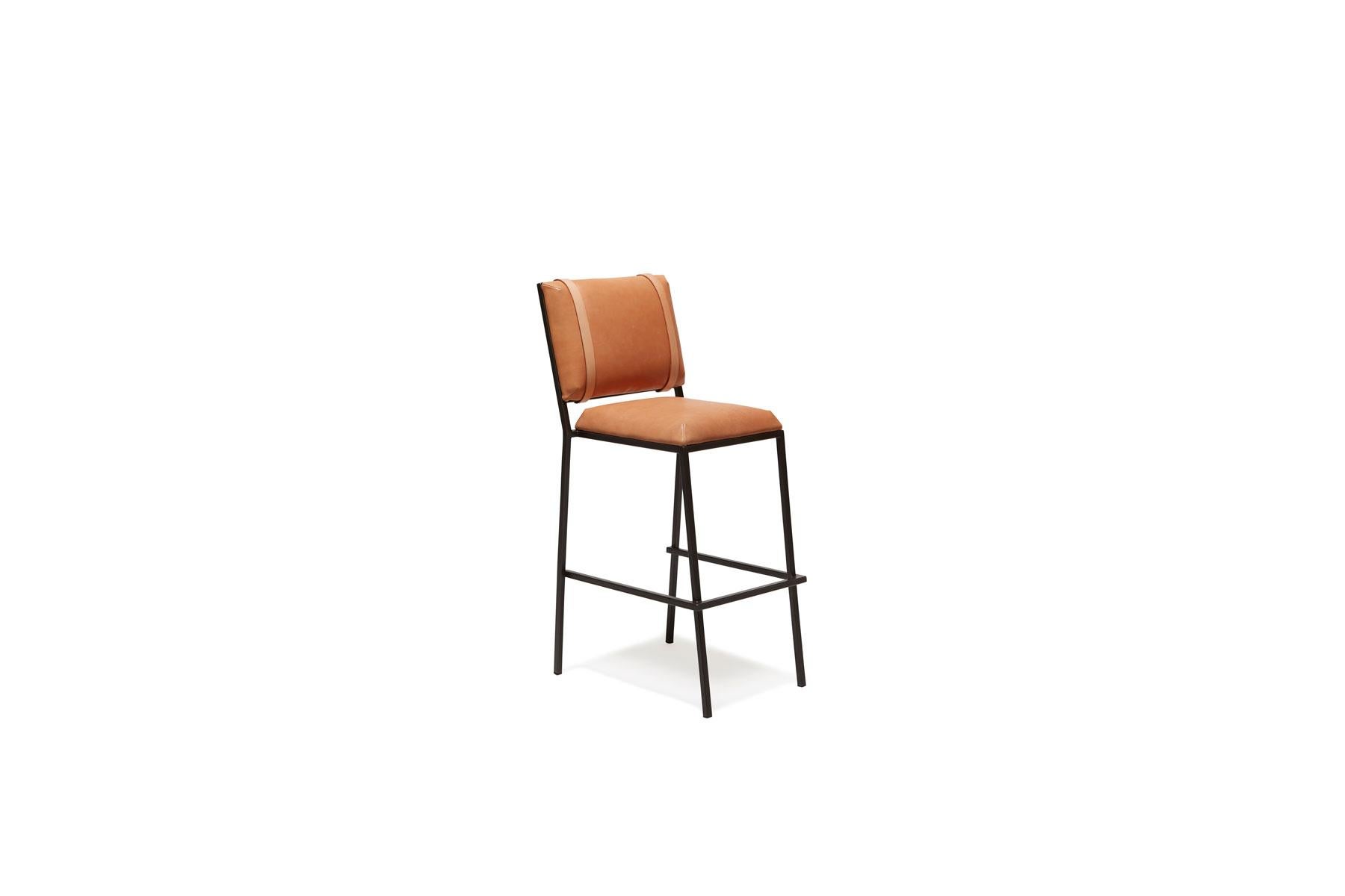 The Inheritance Barstool by Stephen Kenn is comfortable, stackable, and extensively customizable. It has been designed to withstand the rigors of a bar or restaurant environment, while still elegant enough to fit well in a residential home. 

Every