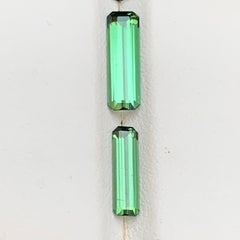 Natural Vibrant Green Tourmaline 2.54 Ct Emerald Cut Loose Gemstones for Jewel