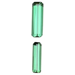 Naturelle Tourmaline verte vibrante 2.54 Ct Emerald Cut Loose Gemstones for Jewel