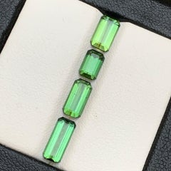 Natural Vibrant Green Tourmaline 3.60 Ct Emerald Cut Loose Gemstone Parcel-Jewel