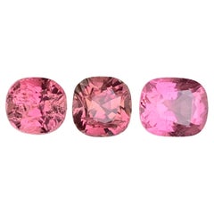 Natural Vibrant Pink Tourmaline Cushion Cut 6.32 Carat Loose Gemstones Parcel