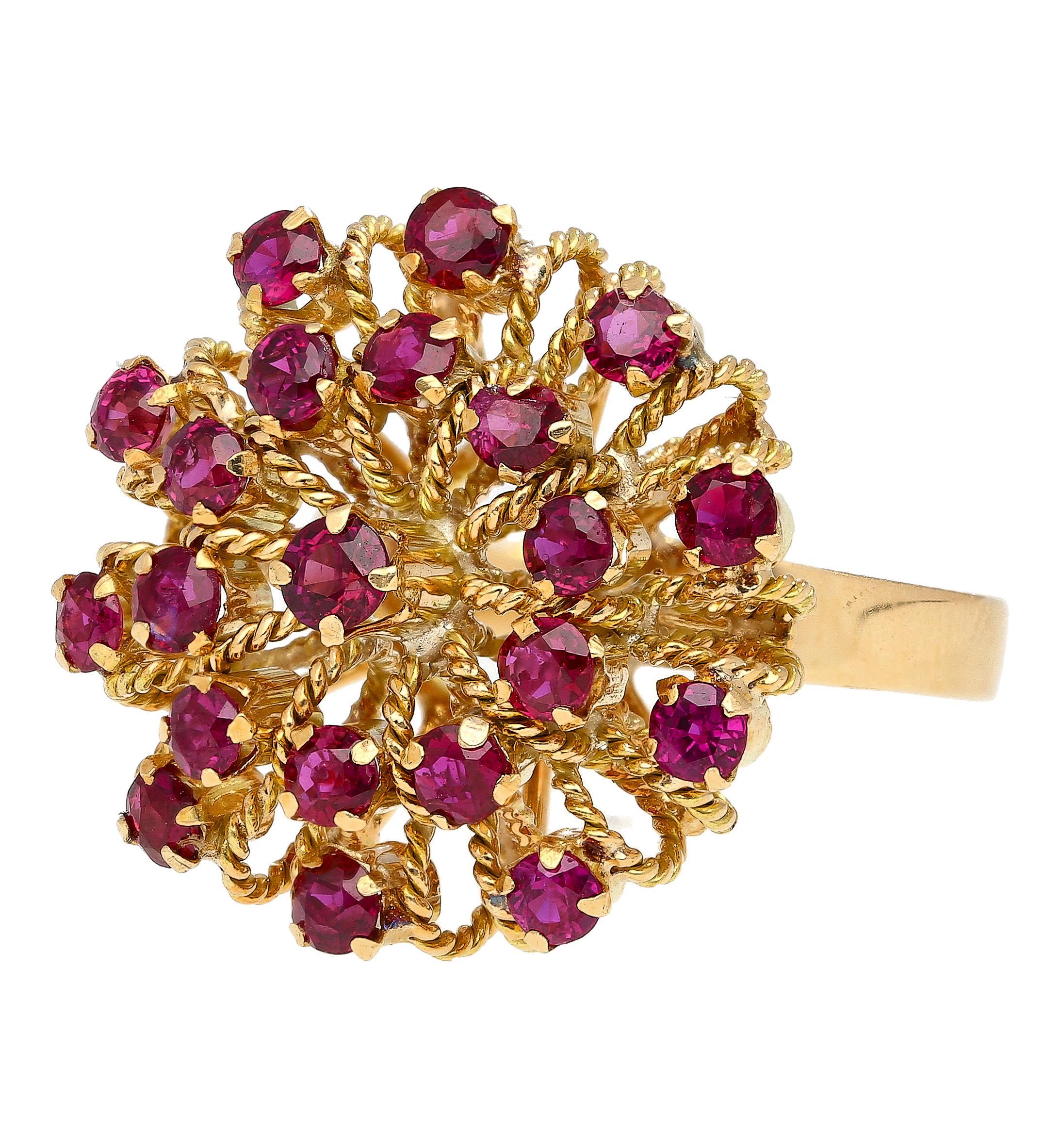 Natural Vintage Ruby Ring in 