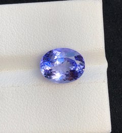 Natural Violet Blue Tanzanite Oval Cut 3.94 Carat Loose Gemstone for Ring