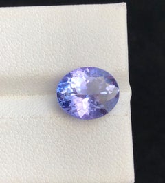 Natural Violet Tanzanite Oval Cut 3.90 Carat Loose Gemstone for Ring, Tanzania