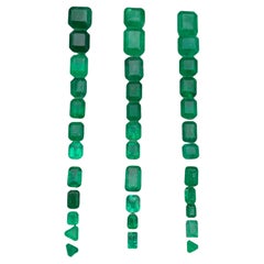 Natural Vivid Green Emerald 20.43 Ct Loose Gemstones Jewelry Size Lot from Swat