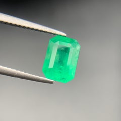 Natural Vivid Green Emerald 2.39 Ct Emerald Cut Loose Gemstone for Ring, Jewelry