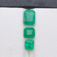 Natürlicher lebendiger grüner Smaragd 4.12 Ct lose Edelsteine Paket - für Schmuck Fassung