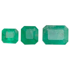 Natürlicher lebendiger grüner Smaragd 4.12 Ct lose Edelsteine Paket - für Schmuck Fassung