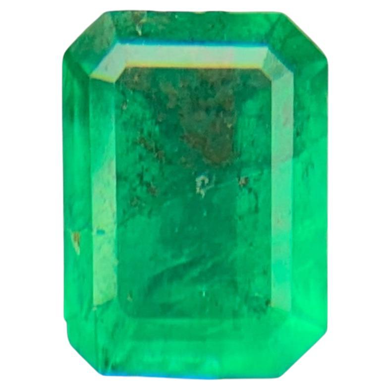 Natural Vivid Green Emerald Loose Gemstone 1.43 Ct Emerald Cut-for Ring Jewelry
