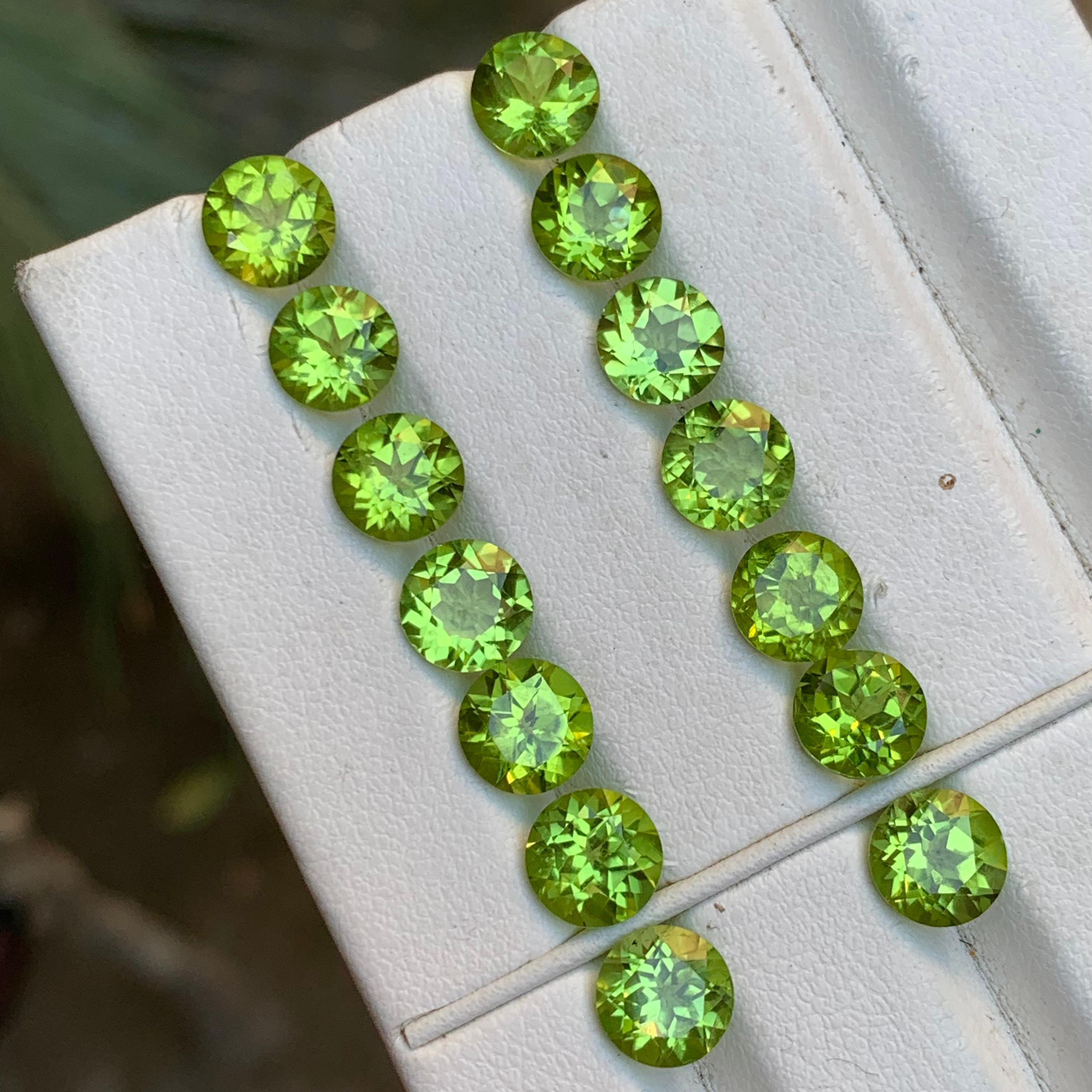 Paires de pierres précieuses en vrac Greene & Greene Greene Naturelles 20.74 Ct Round Brilliante Cut Loose Gemstone Pairs en vente 5