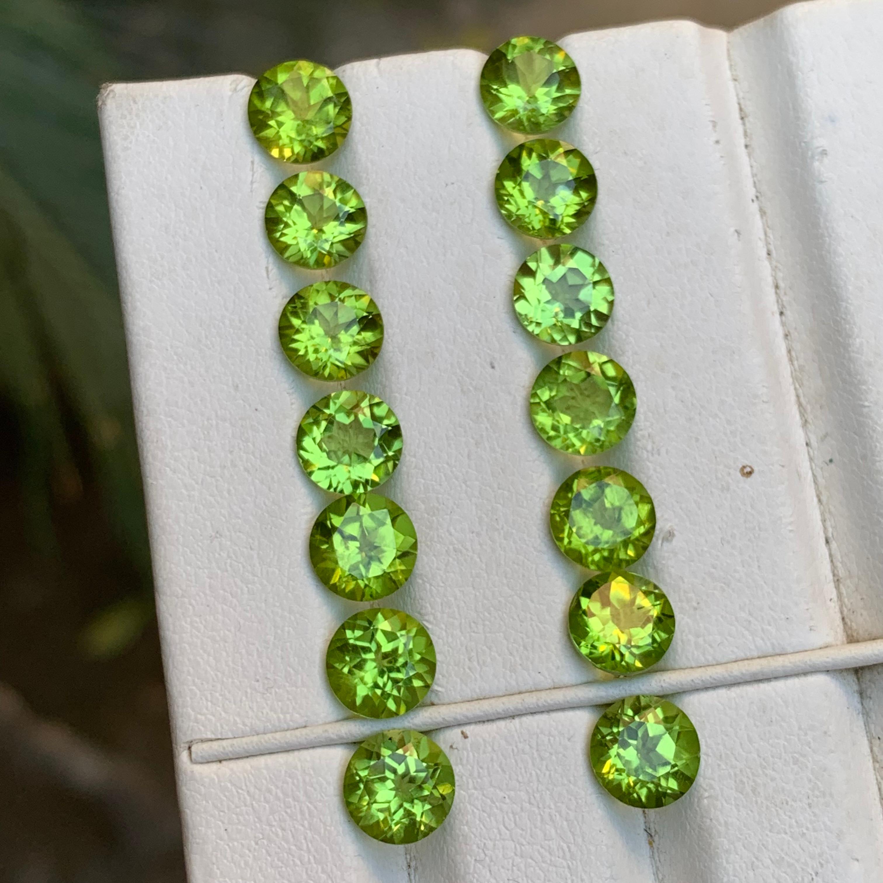 Paires de pierres précieuses en vrac Greene & Greene Greene Naturelles 20.74 Ct Round Brilliante Cut Loose Gemstone Pairs en vente 6