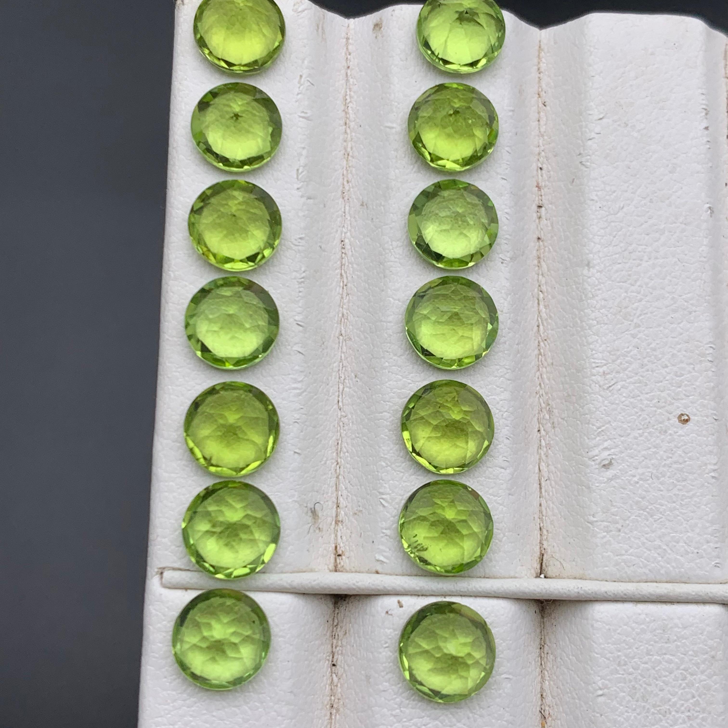 Paires de pierres précieuses en vrac Greene & Greene Greene Naturelles 20.74 Ct Round Brilliante Cut Loose Gemstone Pairs Unisexe en vente